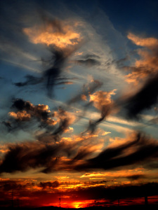 ATARDECER EN LOSMADRILES DESDE MI TERRAZA